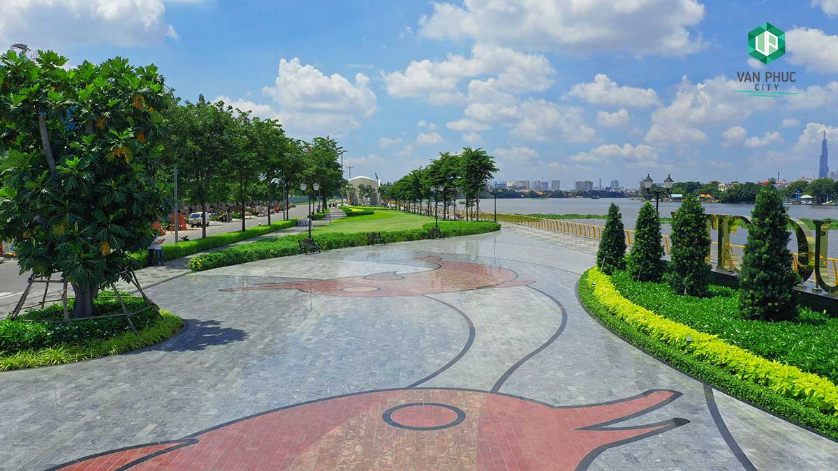 công viên bên sông Sài Gòn Vạn Phúc City