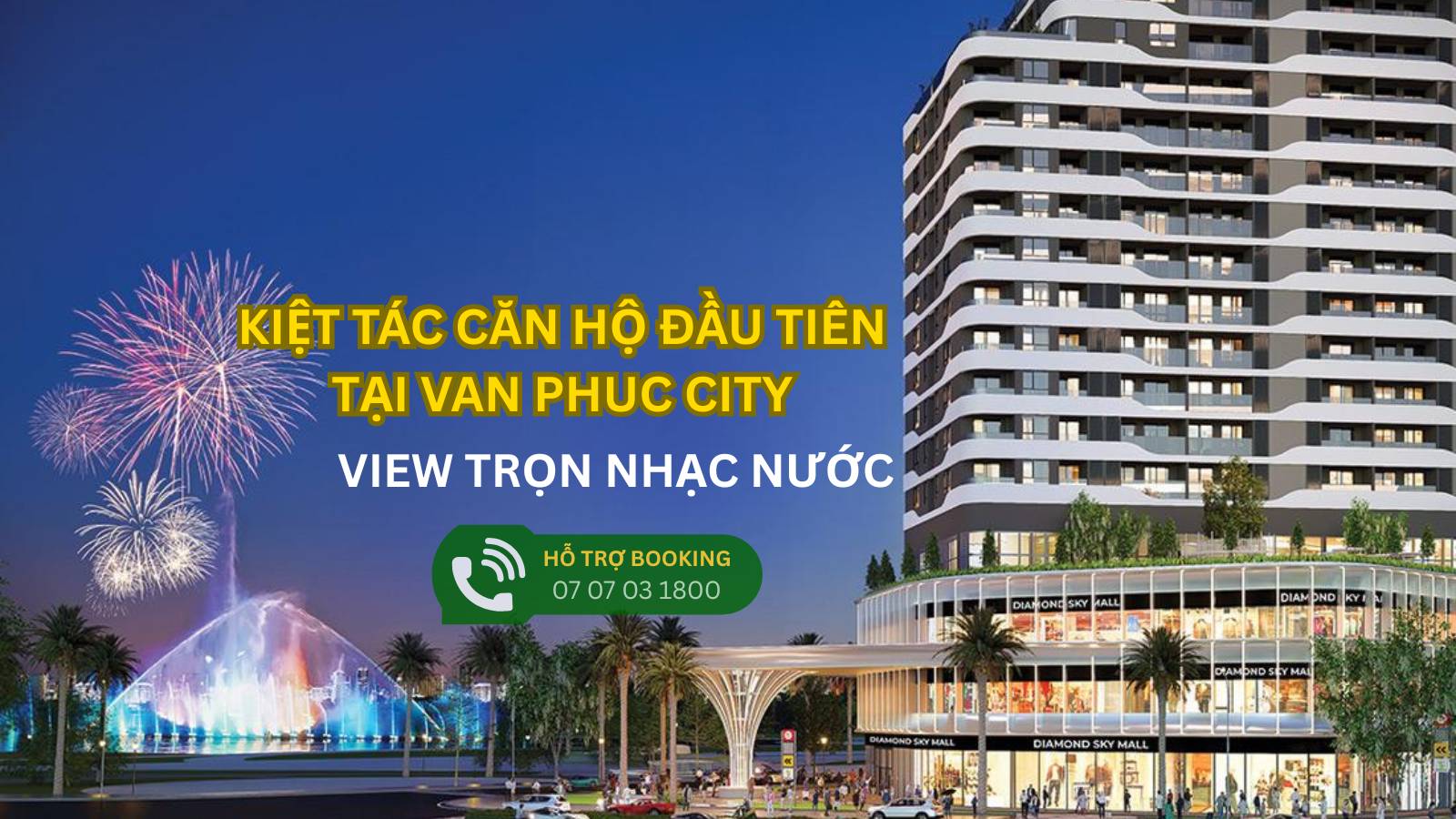Căn hộ Van Phuc City View nhạc nước